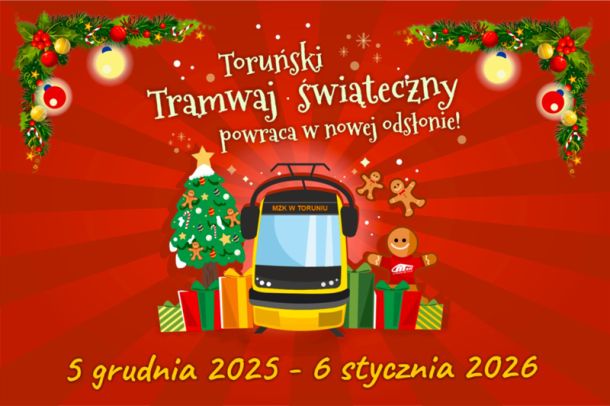 Świąteczny tramwaj - grafika