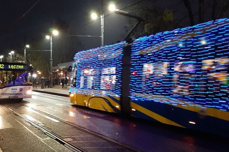 




























Świąteczny tramwaj Miejskiego Zakładu K...