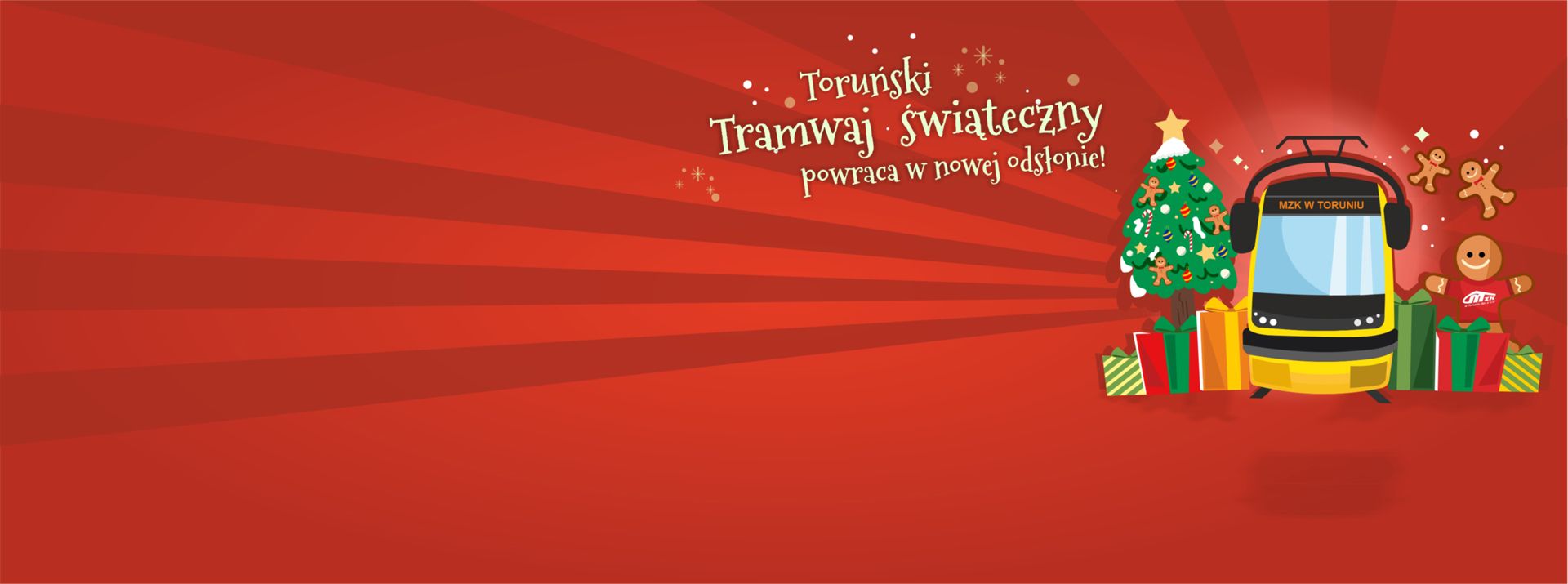 Świąteczny tramwaj - grafika
