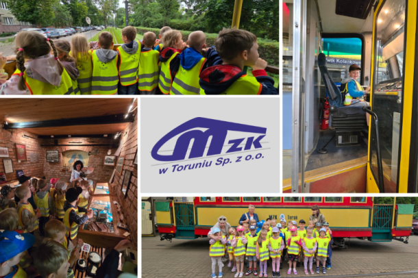 Zdjęcia z wycieczki Przedszkola Miejskiego nr 16 w zajezdni tramwajowej