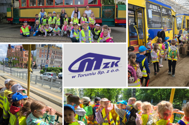 Zdjęcia z wycieczki Przedszkola Miejskiego nr 10 w zajezdni tramwajowej