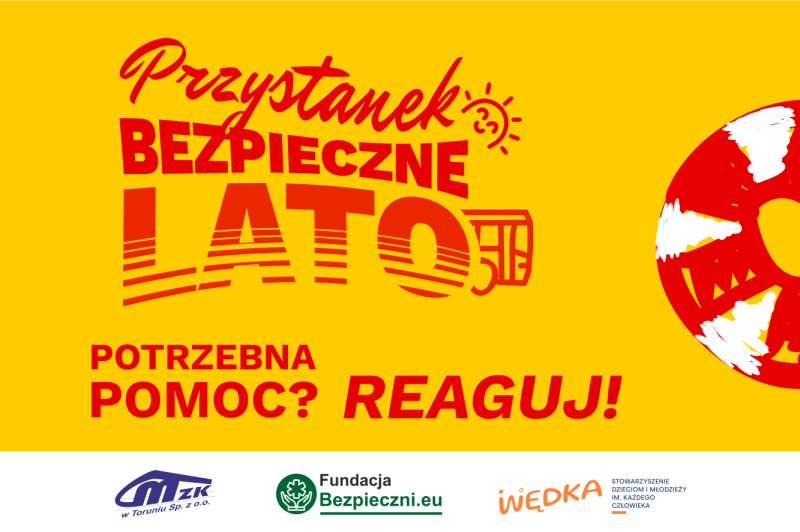 Przystanek Bezpieczne Lato - grafika